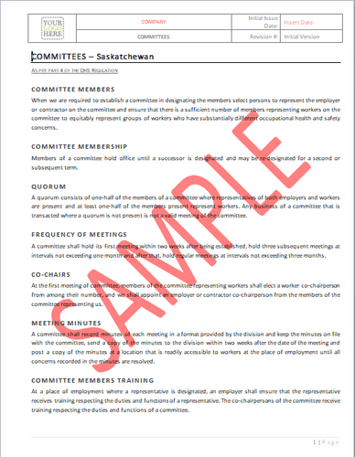 Committees - Saskatchewan RAVS