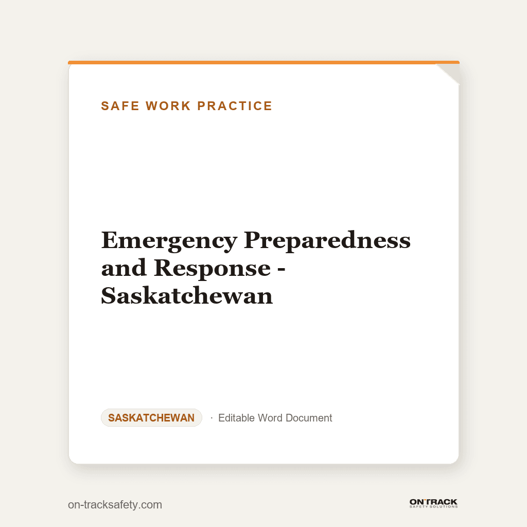 Emergency Preparedness and Response - Saskatchewan RAVS
